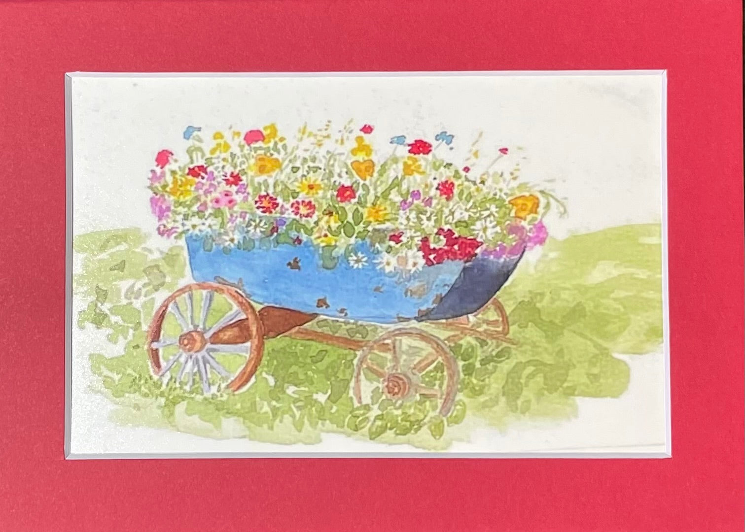 Wagon of flowers