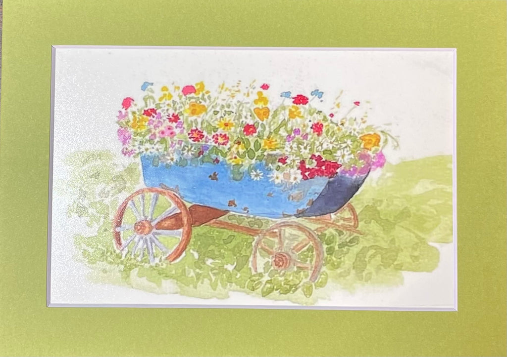 Wagon of flowers