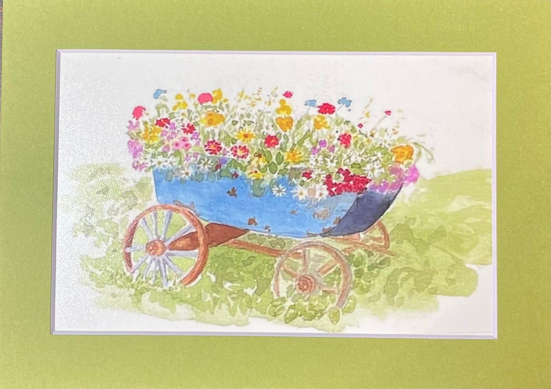 Wagon of flowers
