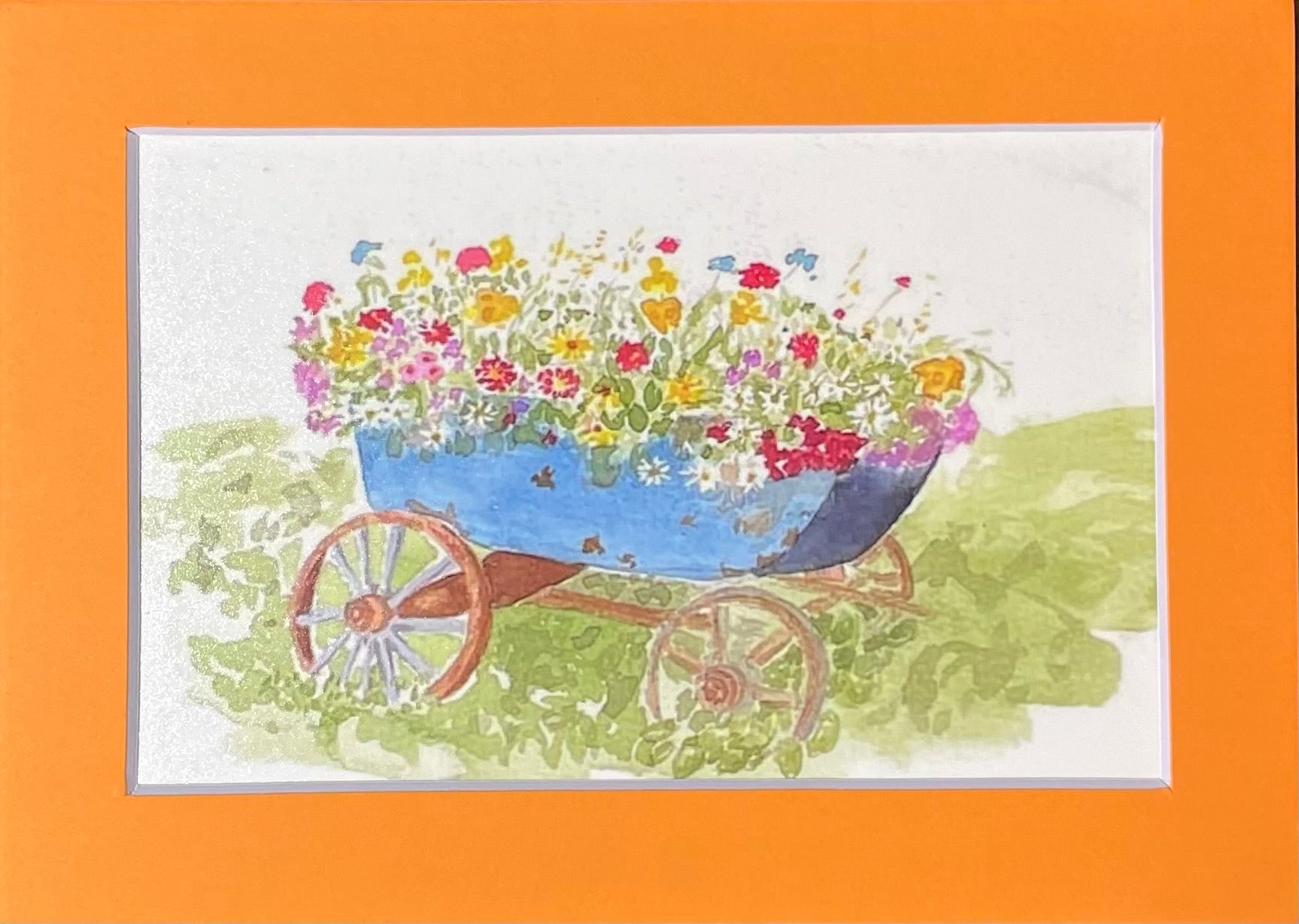 Wagon of flowers