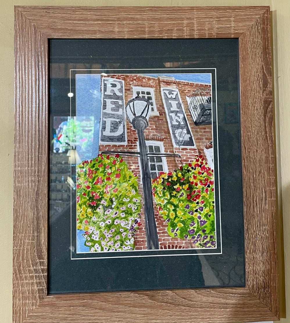 Red WING iron Works Original - Framed